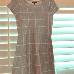 Grey and white dress